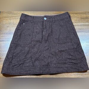 Woolrich Women’s Size 8 Wool Blend Heathered Brown A Frame Skirt